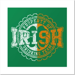 Irish Drinking Team St Patricks Day Beer Cap Posters and Art